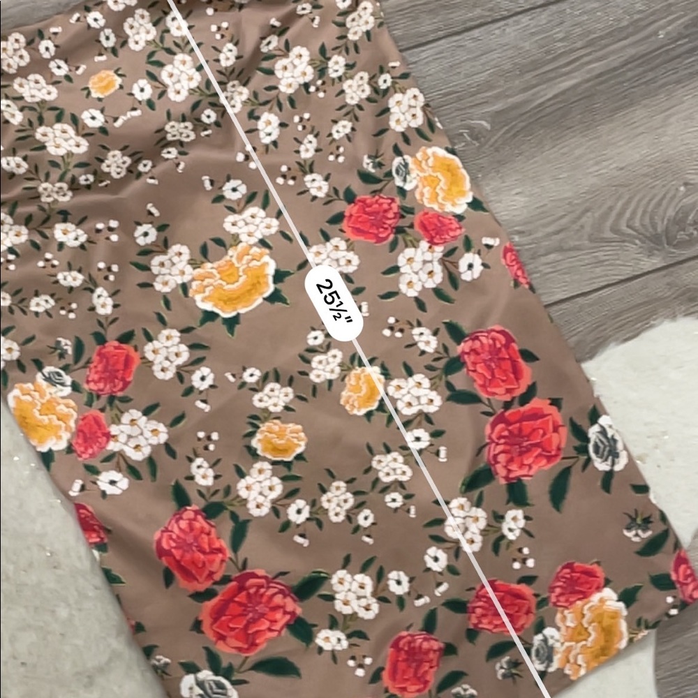 NBD revolve floral tan Satin Frieda Dress - Picture 7 of 7